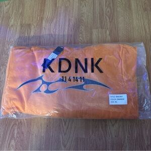 KDNK 11 4 14 11 Orange Sweatsuit Tribal Sweatpants Hoodie Size XL New In‎ Bag